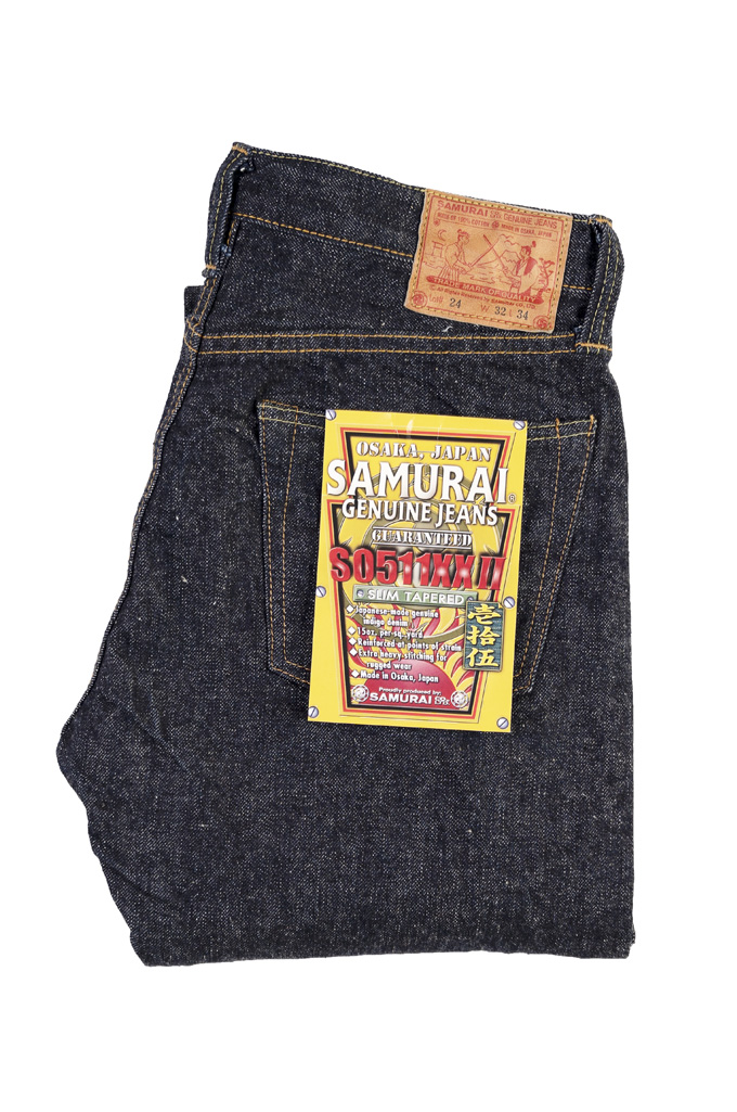 Samurai S0511XXII 15oz Texas Cotton Indigo Denim Jean - Slim Tapered